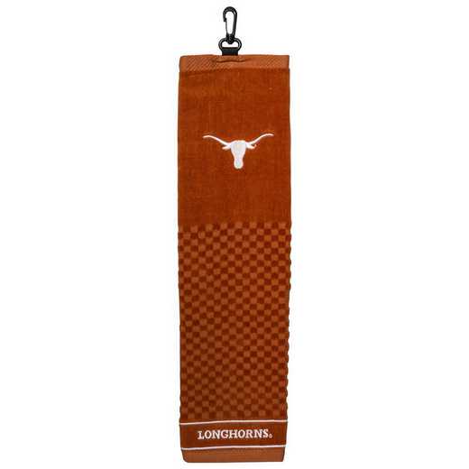 23310: Embroidered Golf Towel Texas Longhorns